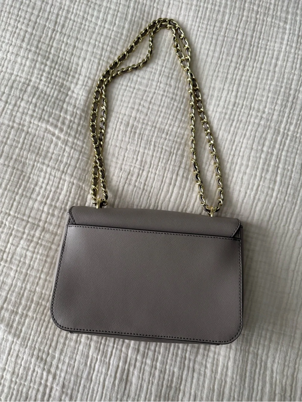 Tory Burch leather crossbody with gold chain